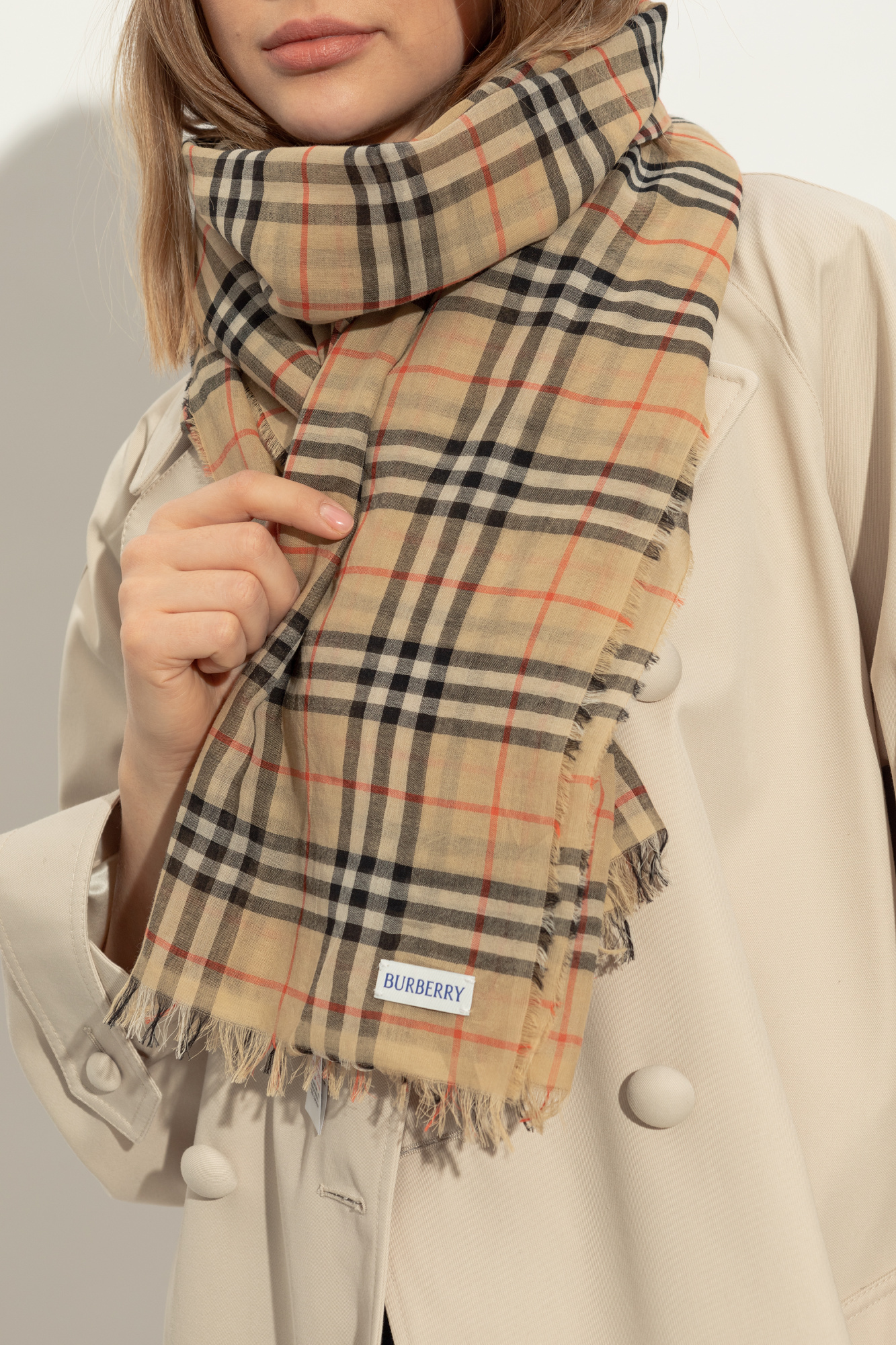 BURBERRY カフス　チェック　No.2331 Burberry Scarf with check pattern | Men's Accessorie | Vitkac